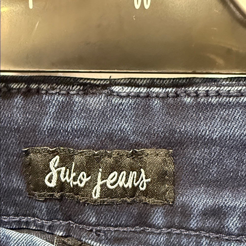Dark Blue Women's Jeggings - Picture 2 of 3
